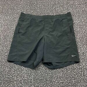 Nike Swim Trunks Shorts Men‎ 38 Gray Mesh Lining Pockets Outdoor